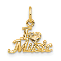 10K I LOVE MUSIC Charm