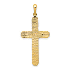 10k Polished Crucifix Pendant