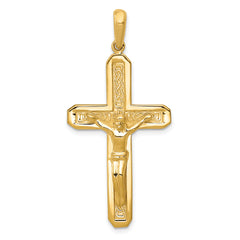 10k Polished Crucifix Pendant