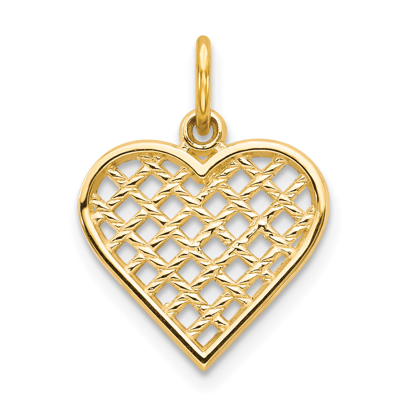 10k Heart Charm