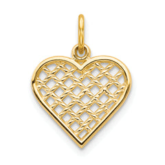 10k Heart Charm