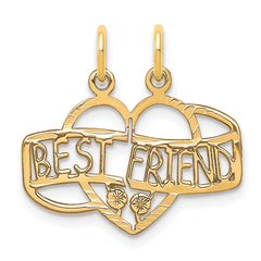 10K BEST FRIEND 2 Piece Break-A-Part Charm