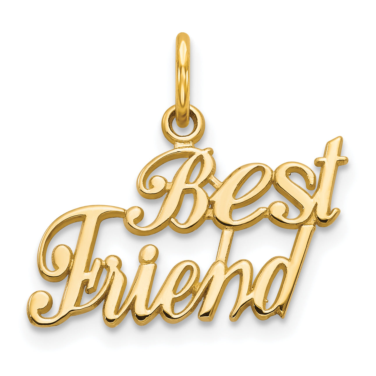 10K BEST FRIEND Charm