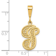 10k Initial G Pendant