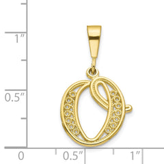 10k Initial O Charm