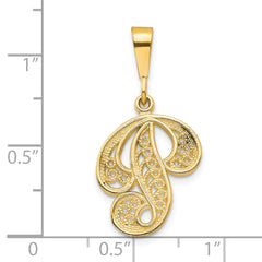 10k Initial P Pendant