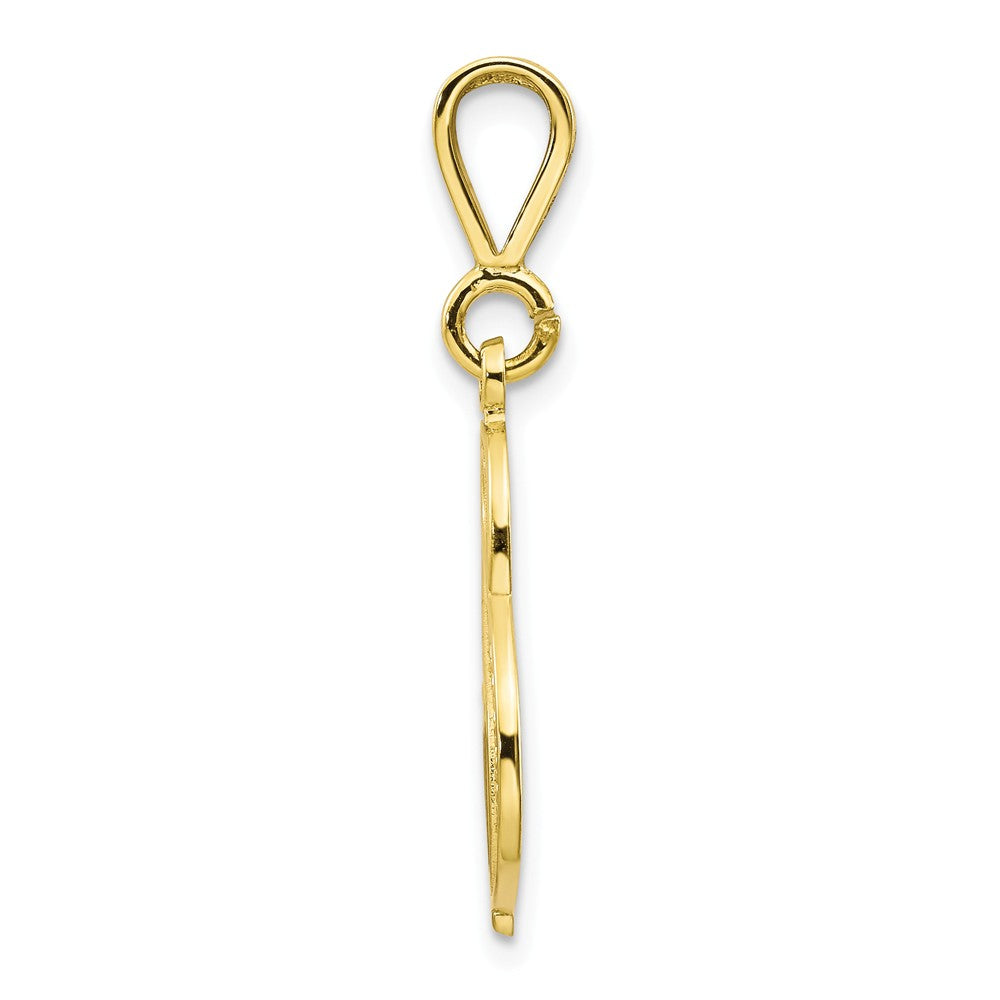 10K Gold Initial S Pendant in Yellow Gold Elegant & Timeless Design