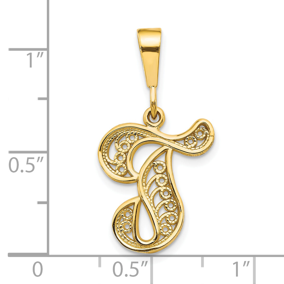 10k Initial T Pendant