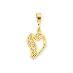 10K Gold Initial V Pendant in Yellow Gold  Elegant and Timeless Charm