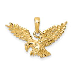 10k 3-D Eagle Charm