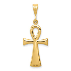 10k Egyptian Ankh Cross Pendant