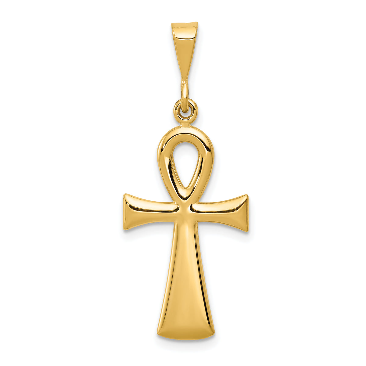 10k Egyptian Ankh Cross Pendant