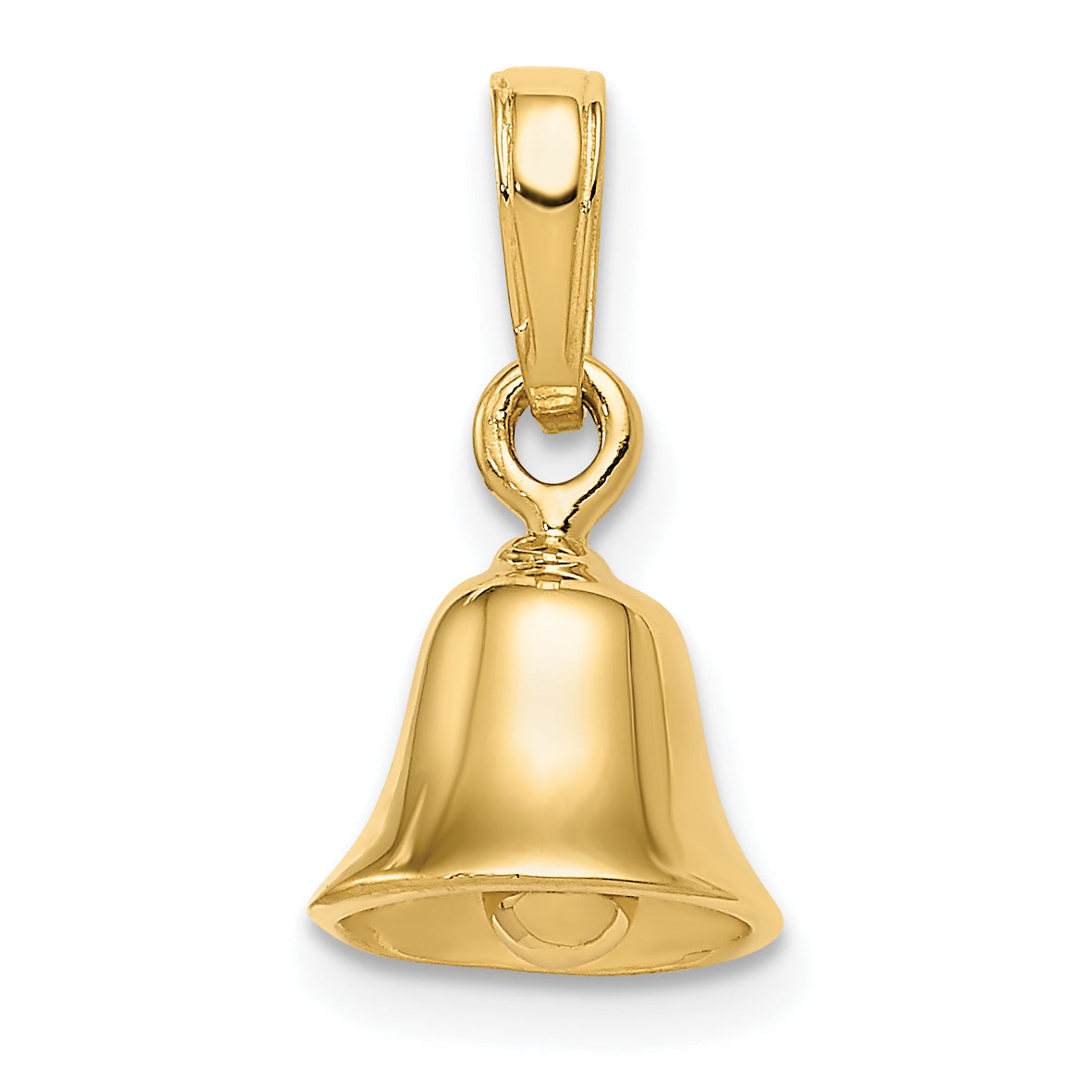 10K 3-D Moveable Bell Pendant