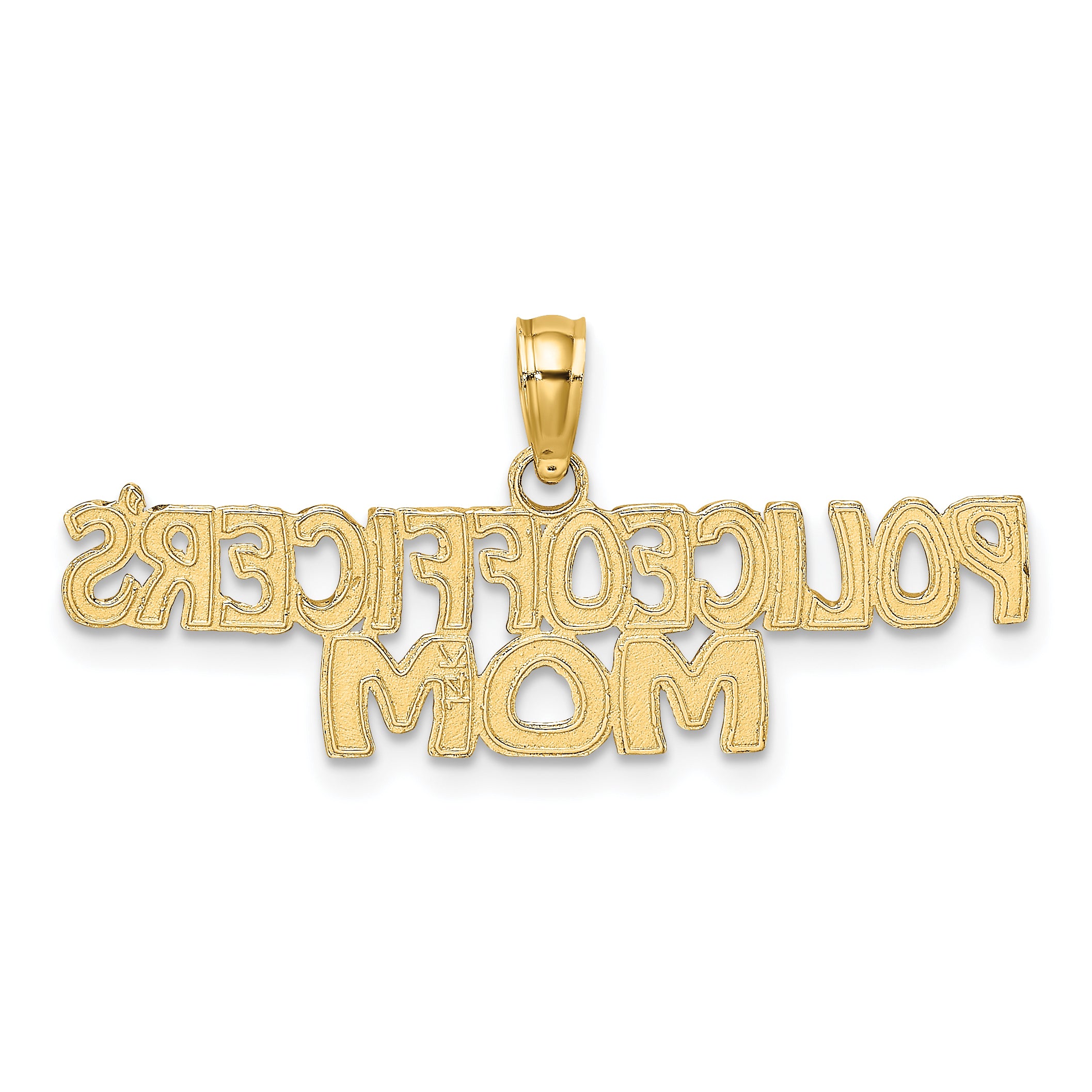 10k POLICE OFFICER'S MOM Charm