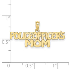 10k POLICE OFFICER'S MOM Charm