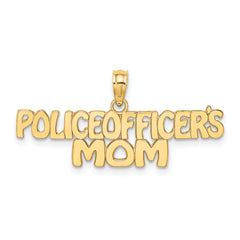 10k POLICE OFFICER'S MOM Charm