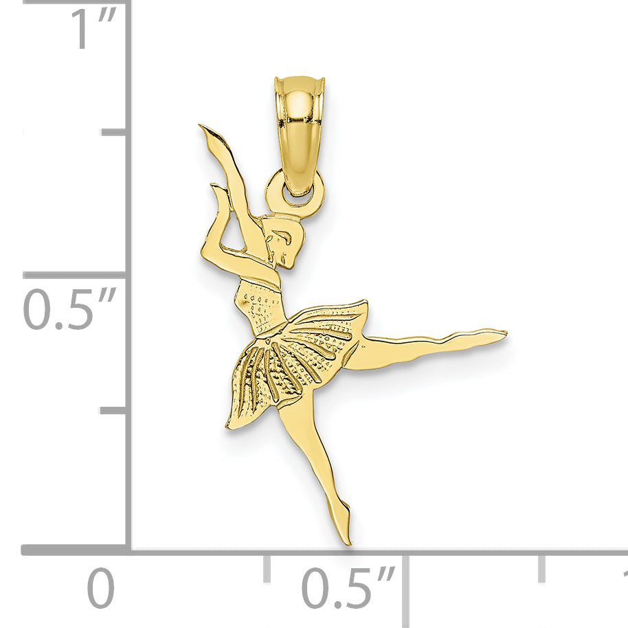 10K Ballerina Pendant