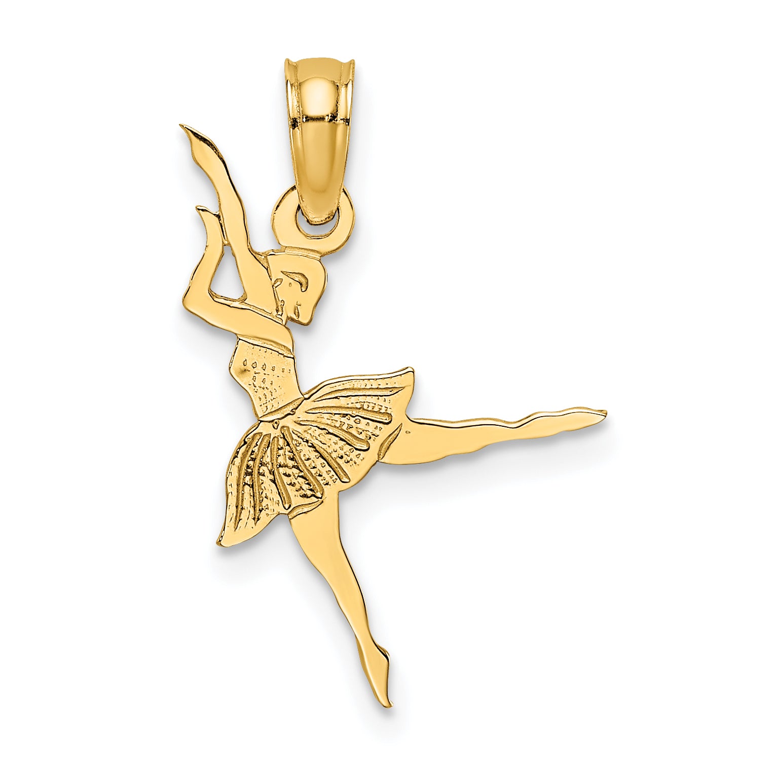 10K Ballerina Pendant