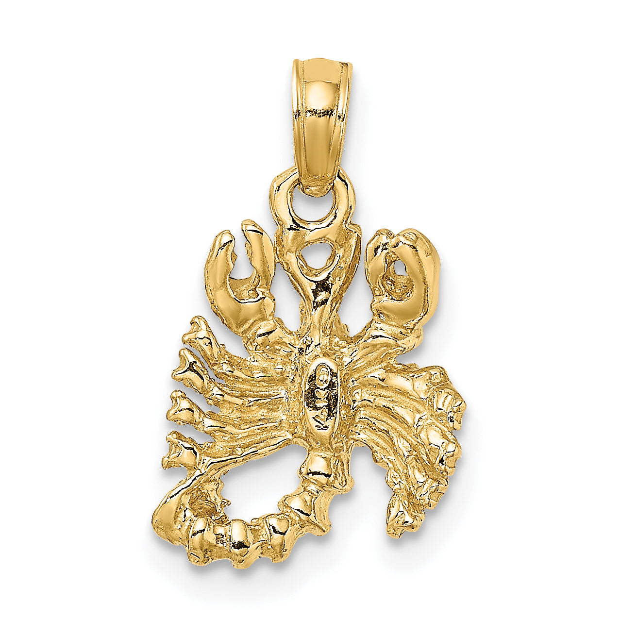 10K 3-D Scorpio Zodiac Pendant