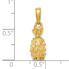 10k 3-D Pineapple Pendant