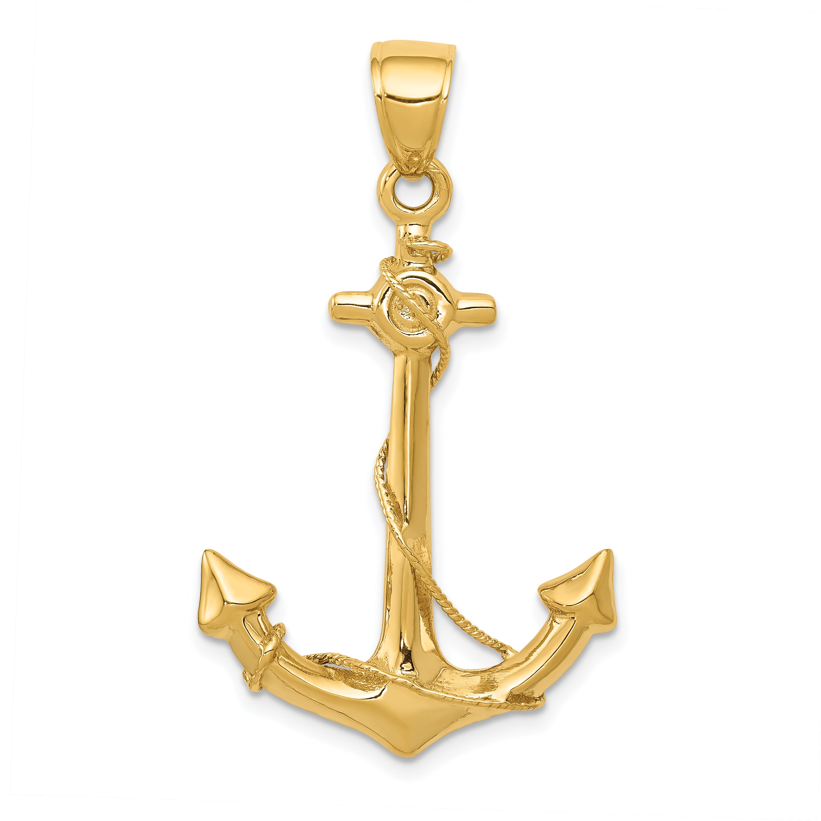 10k 3-D Anchor with Rope Pendant