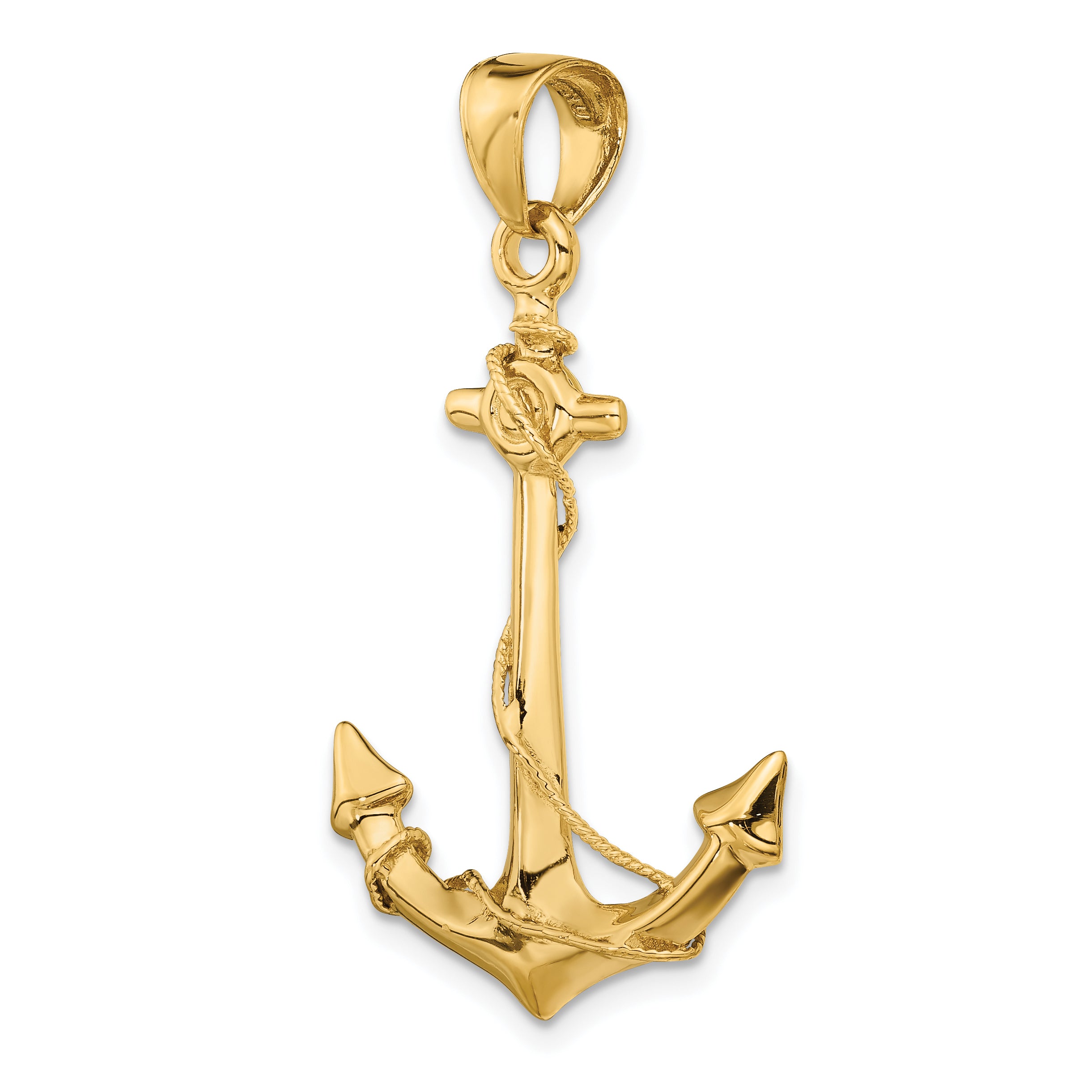 10k 3-D Anchor with Rope Pendant