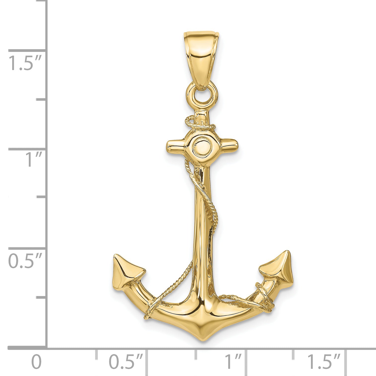 10k 3-D Anchor with Rope Pendant