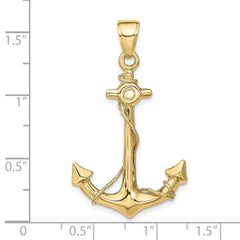 10k 3-D Anchor with Rope Pendant