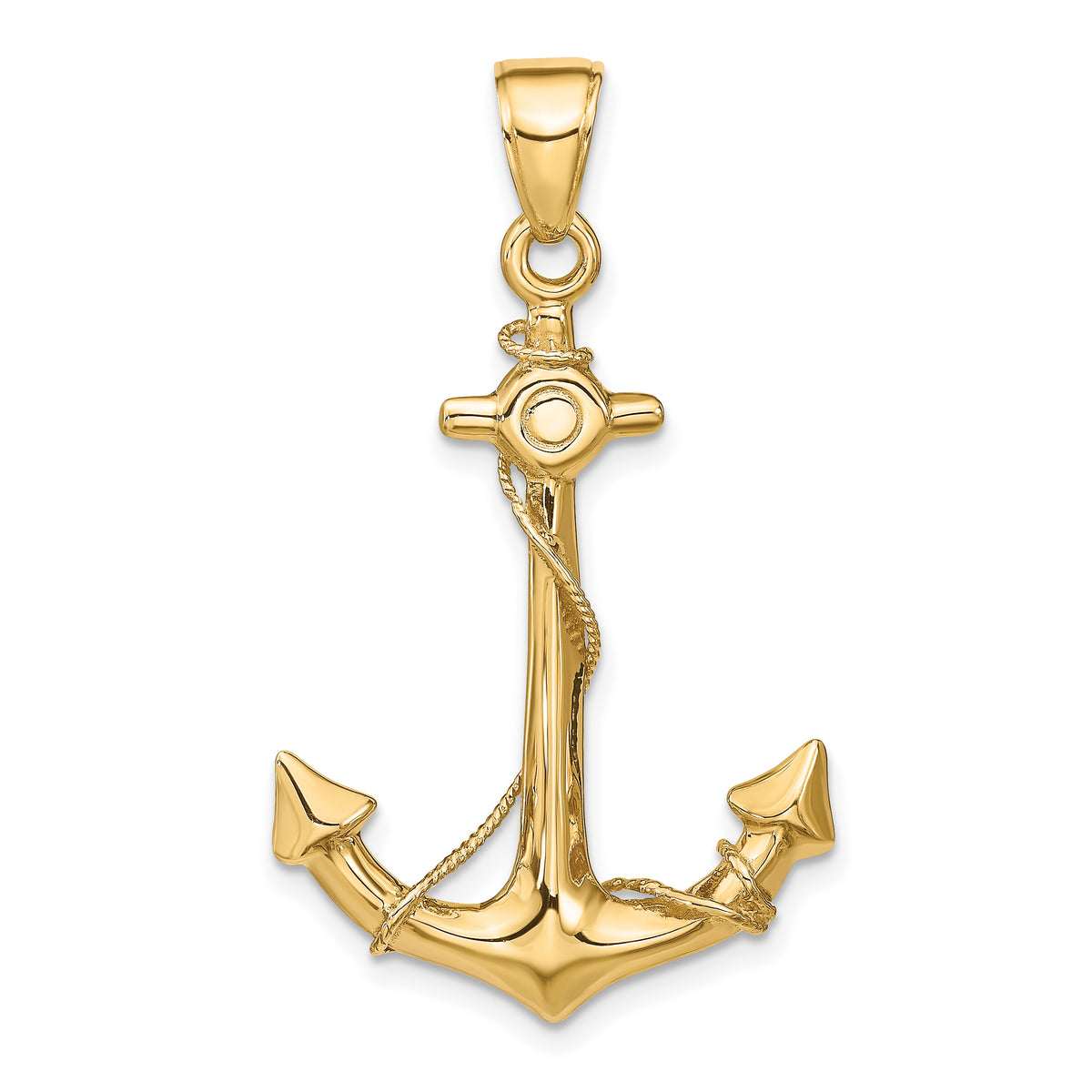 10k 3-D Anchor with Rope Pendant