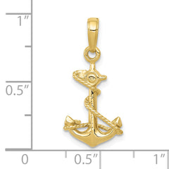 10k 3-D Anchor with Rope Pendant