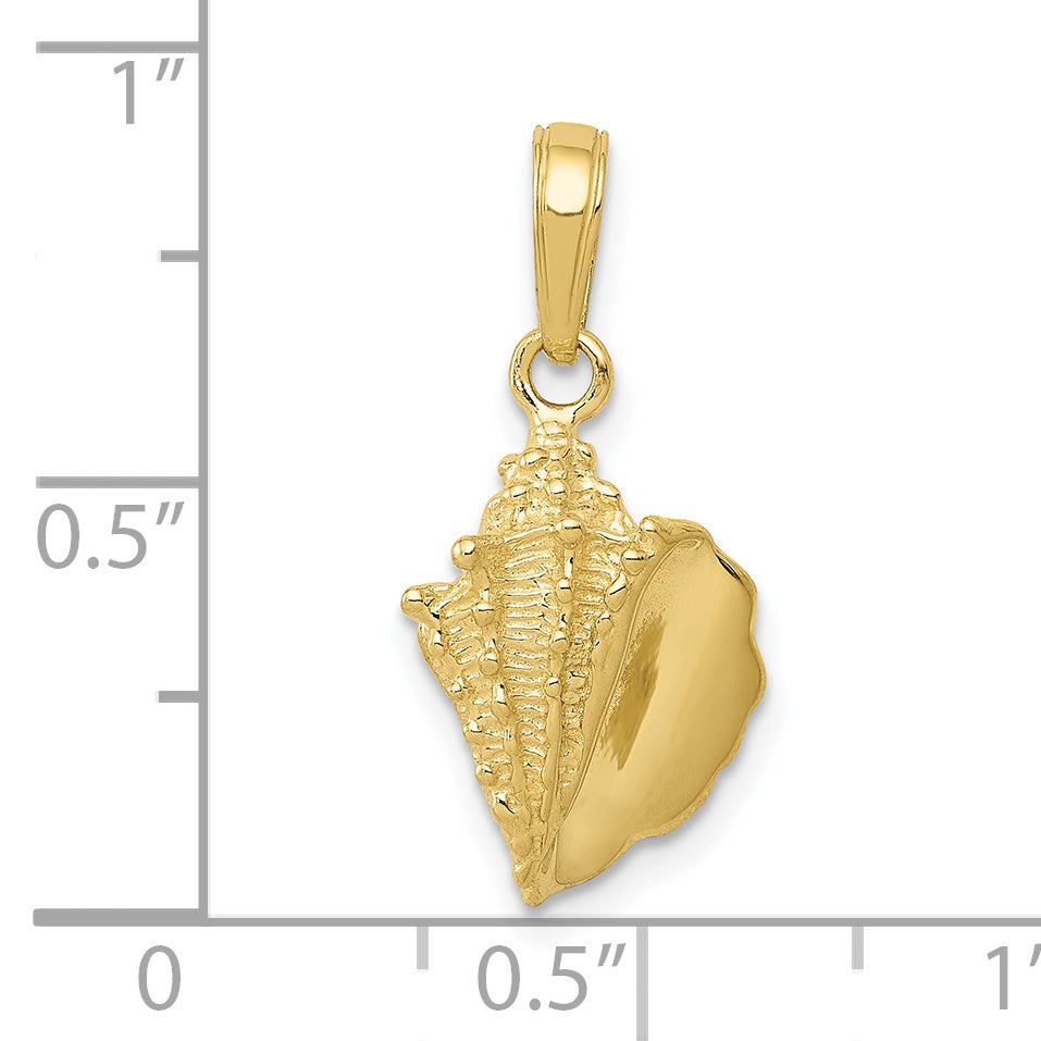 10k Conch Shell Pendant