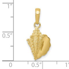 10k Conch Shell Pendant