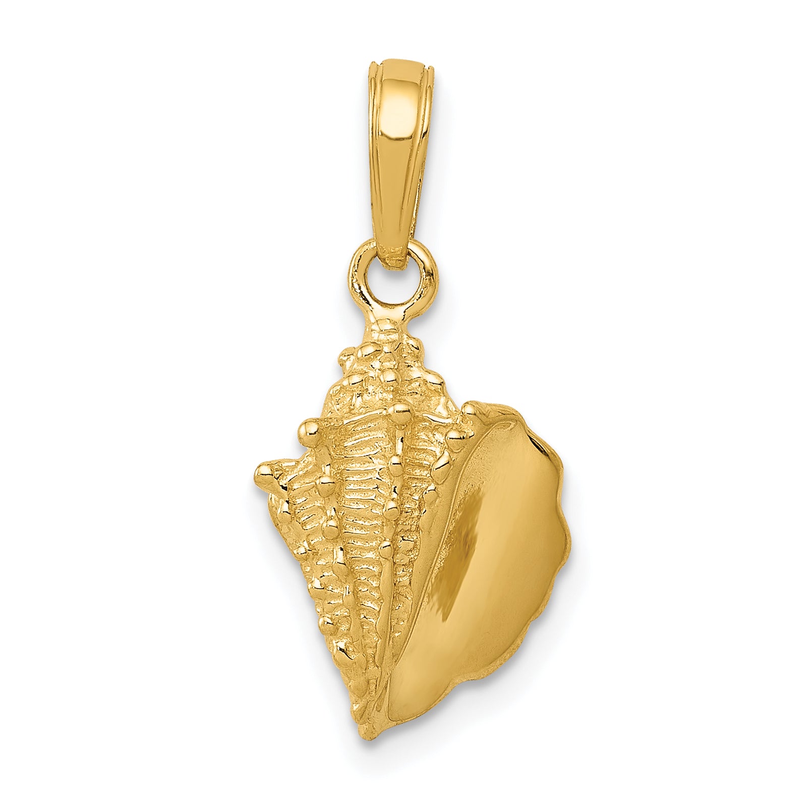 10k Conch Shell Pendant