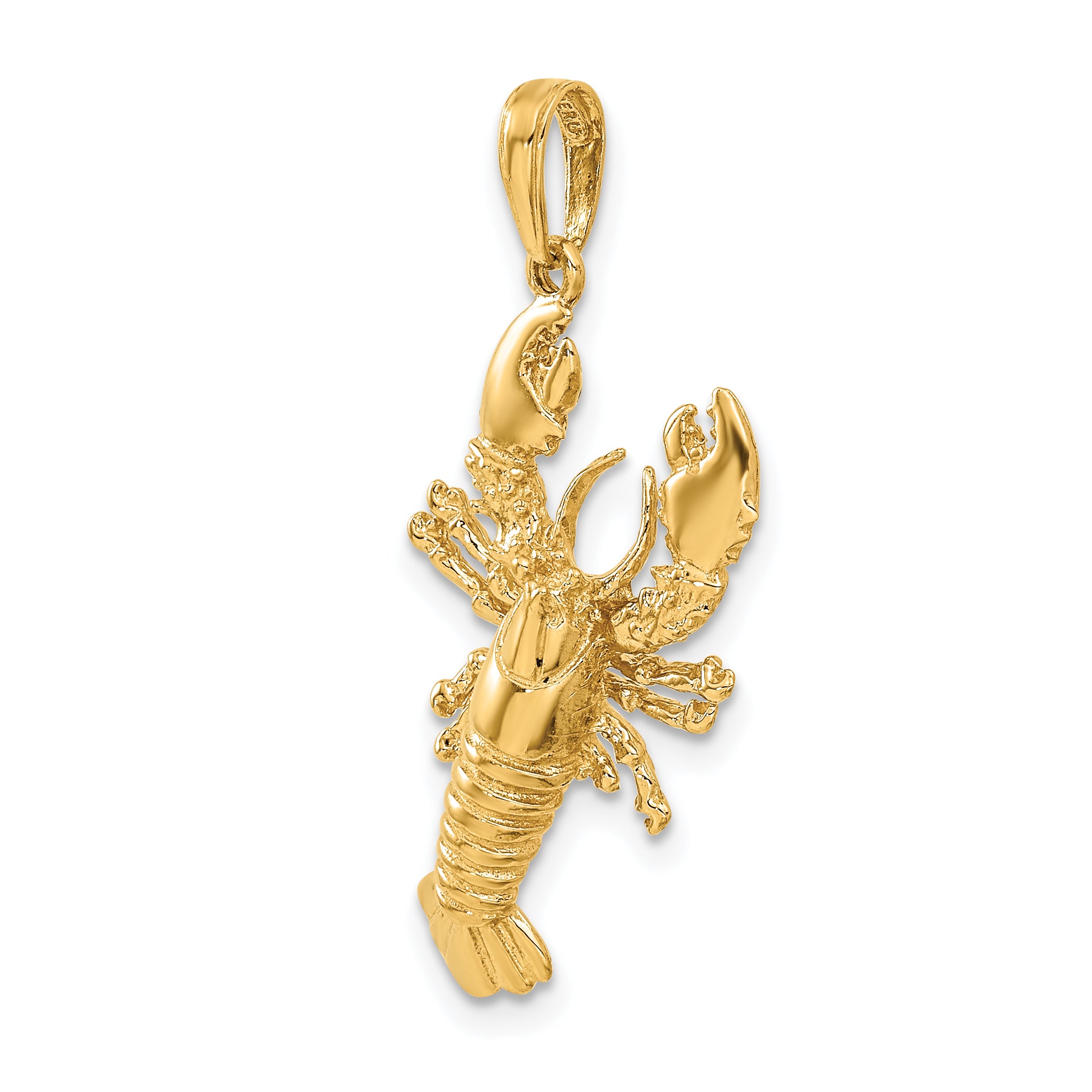 10k Lobster Pendant