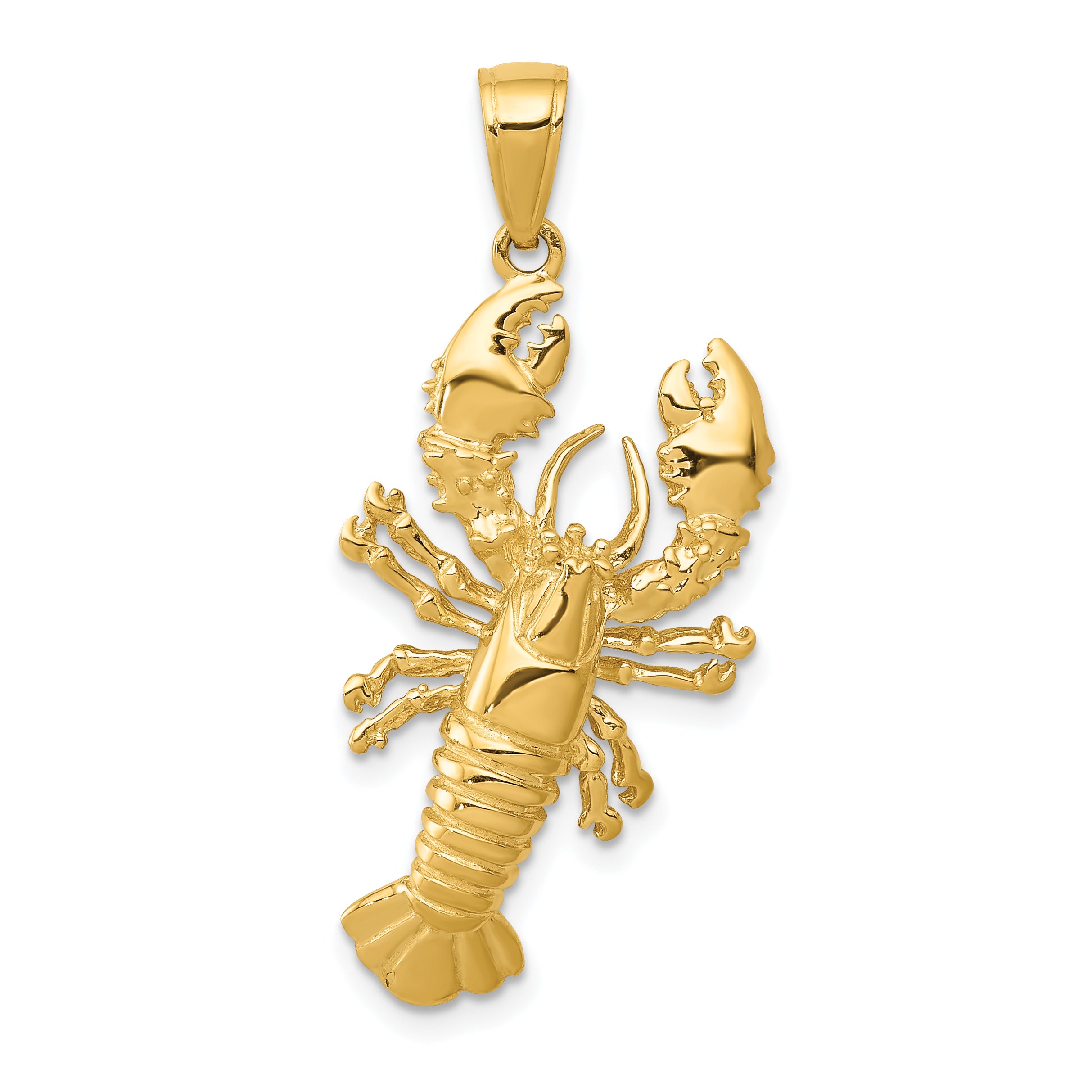 10k Lobster Pendant