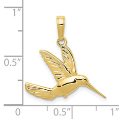 10K Hummingbird in Flight Pendant