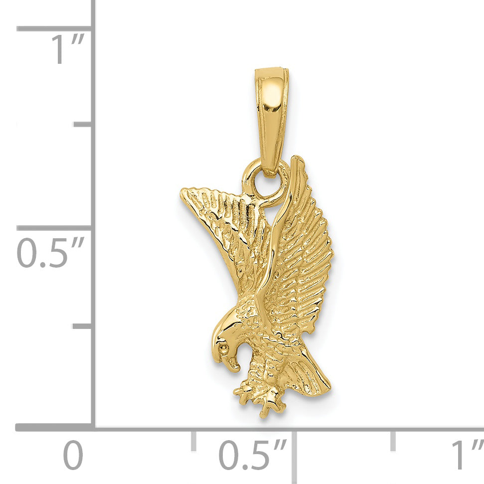 10K Eagle Landing Pendant