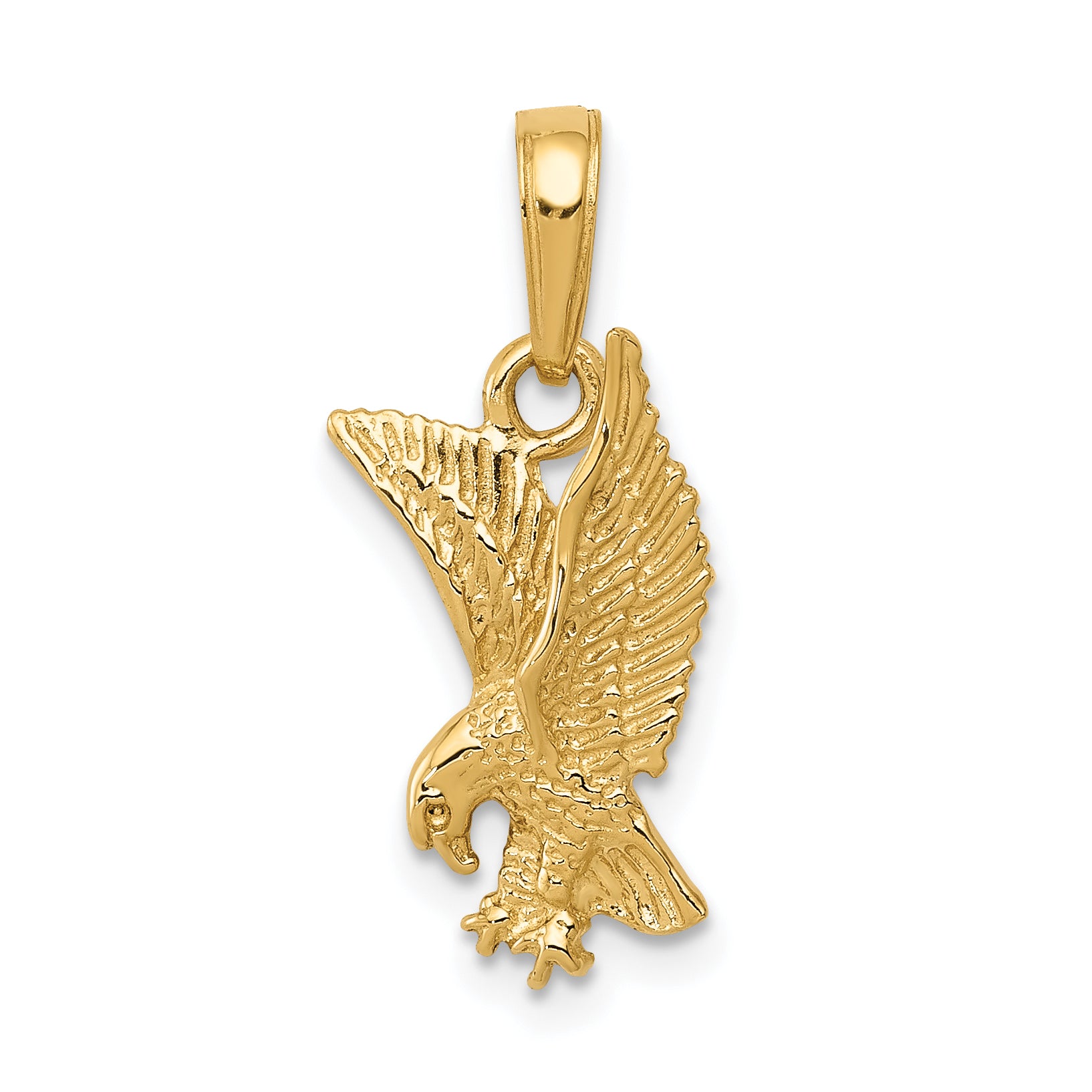 10K Eagle Landing Pendant