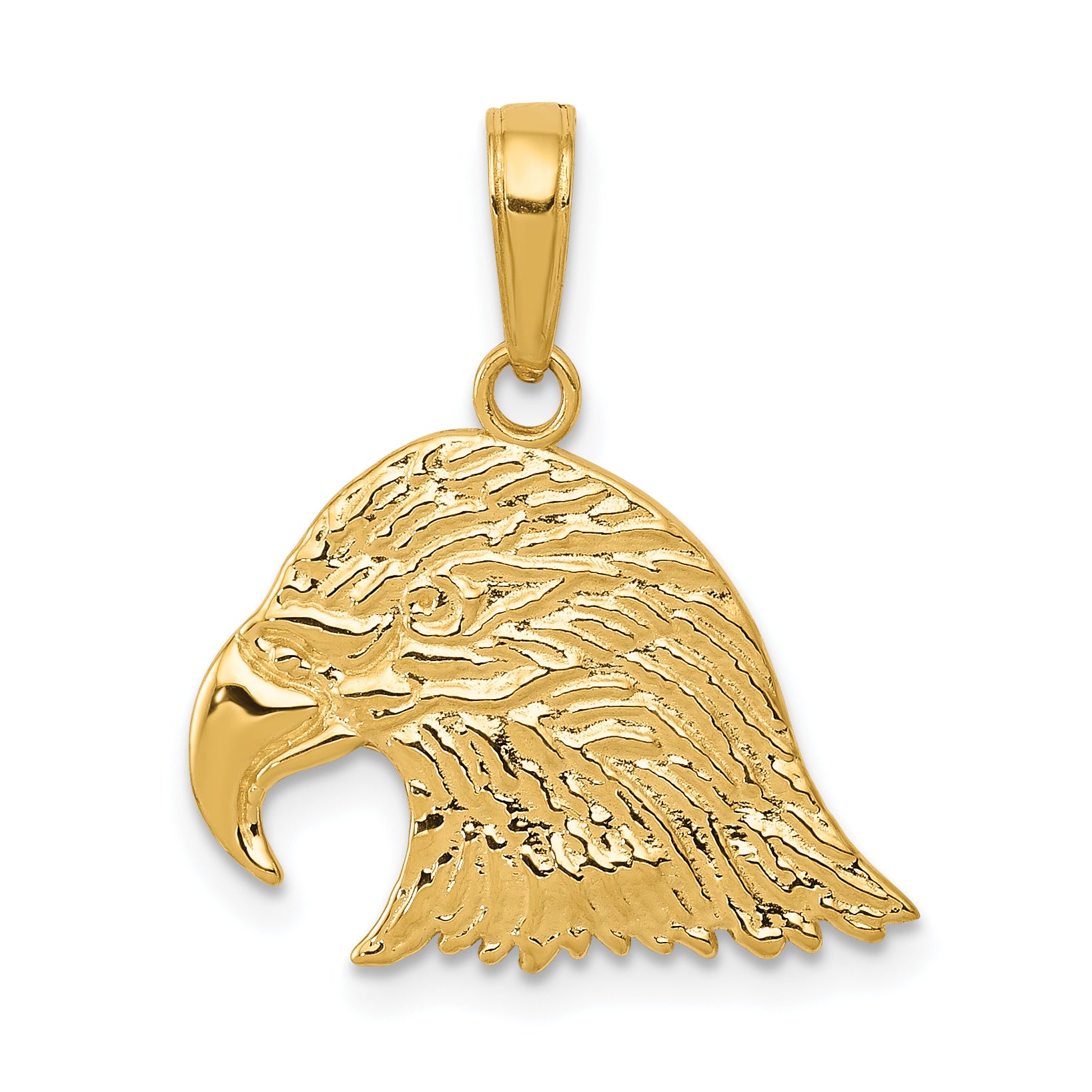 10K Eagle Head Pendant