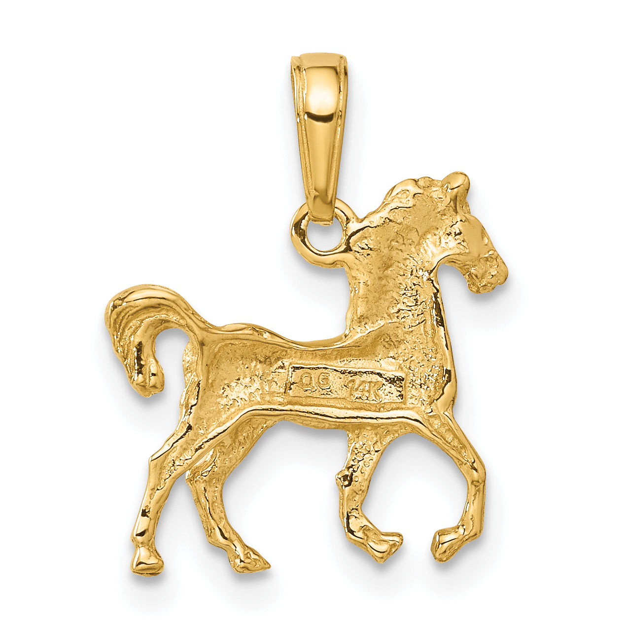 10k Standing Horse Pendant