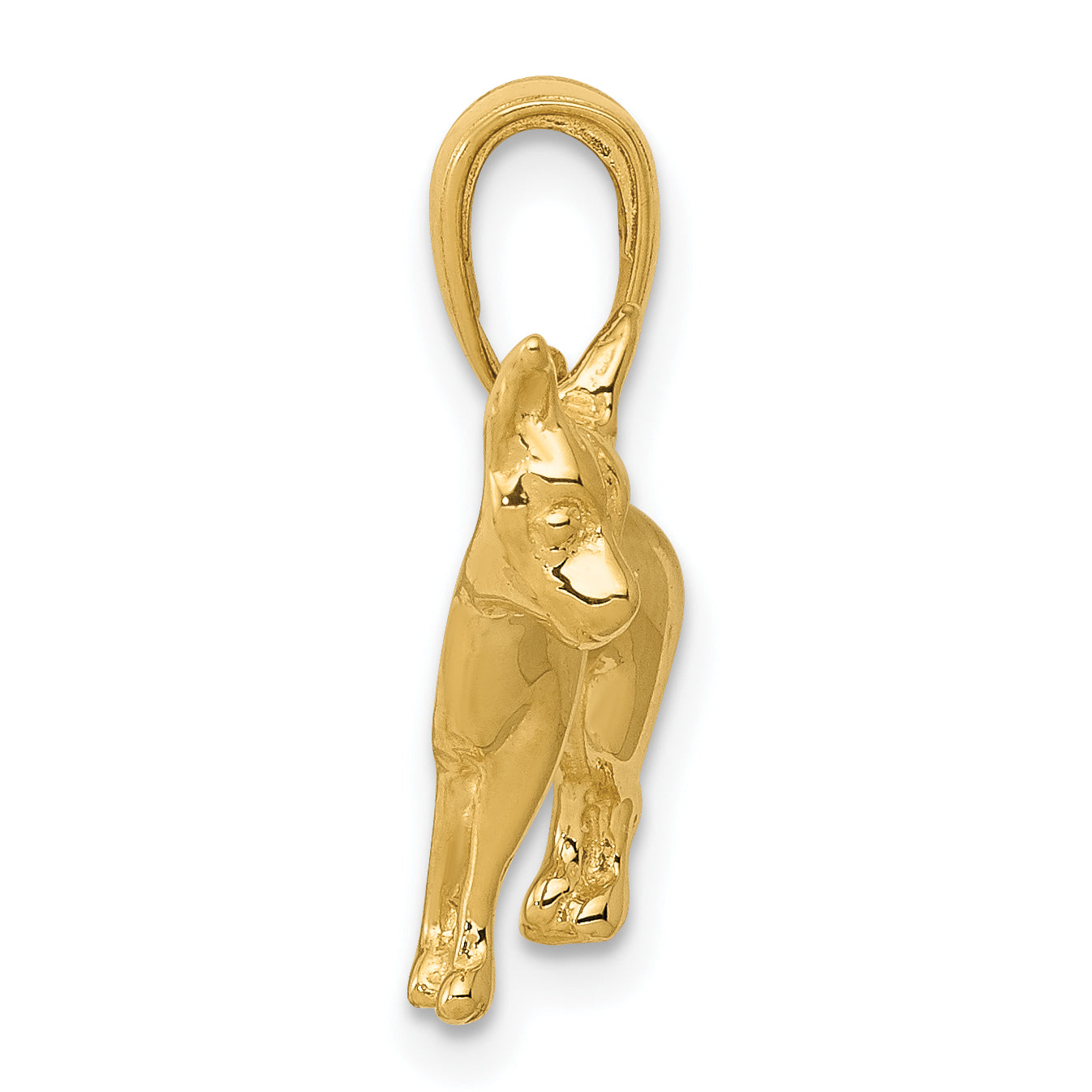 10K Chihuahua Dog Pendant