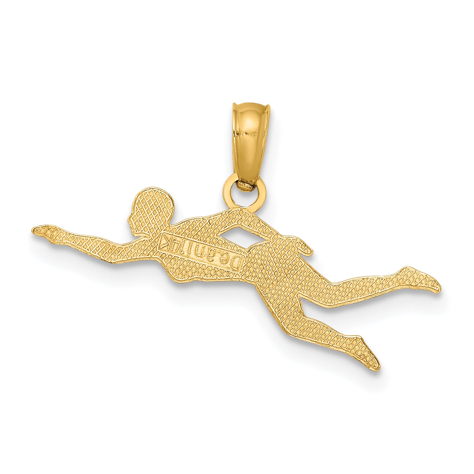 10k Female Swimmer Charm