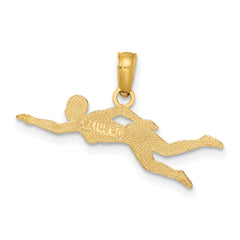 10k Female Swimmer Charm