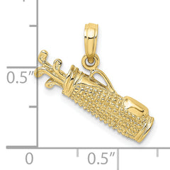 10k Golf Bag Charm