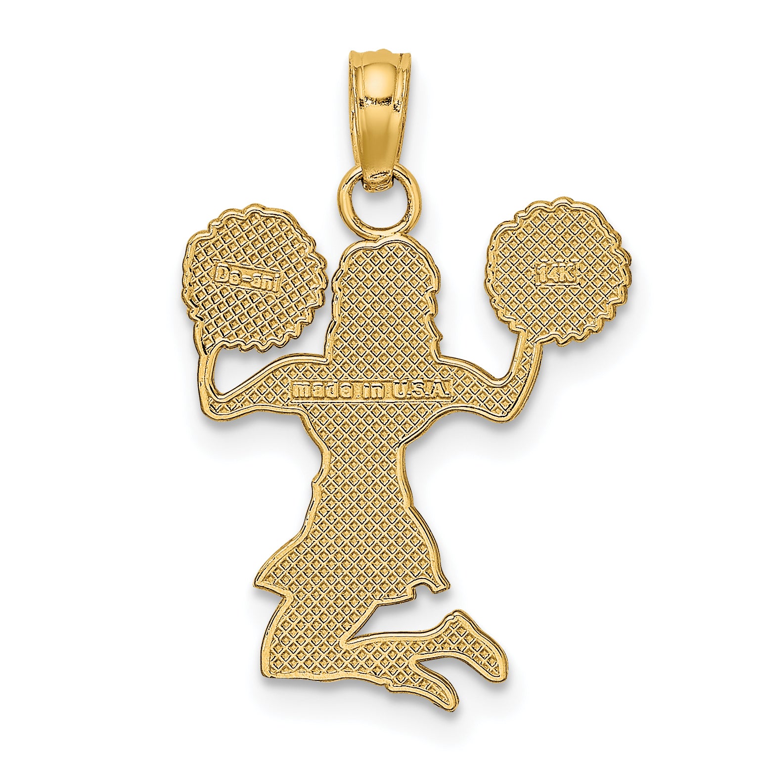 10K Cheerleader Jumping with Pom-Pom's Pendant