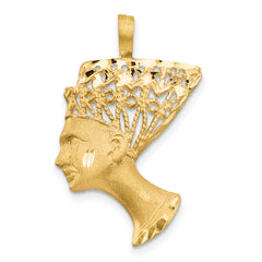 10K Nefertiti Pendant