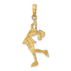 10k Ice Skater Turning Charm