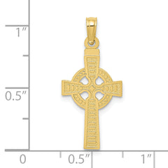 10k Reversible GOD IS LOVE Celtic Cross Pendant