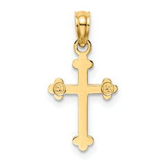 10K Budded Cross Charm