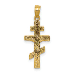 10k Eastern Orthodox Crucifix Charm